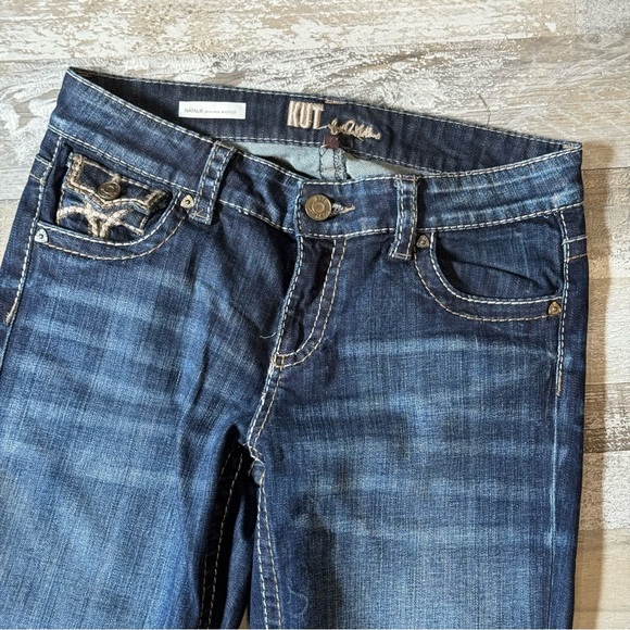 Women’s Kut From the Kloth Natalie High Rise Bootcut Dark Wash Jeans - size 6 - Picture 2 of 6